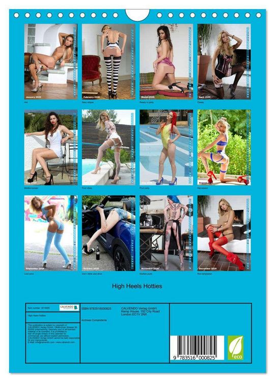 Produktbild: High Heels Hotties (Wall Calendar 2026 DIN A4 portrait), CALVENDO 12 Month Wall Calendar
