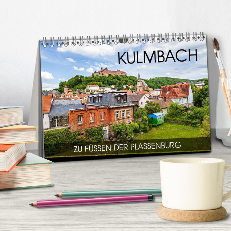 Produktbild: Kulmbach - zu F&uuml;&szlig;en der Plassenburg (Tischkalender 2026 DIN A5 quer), CALVENDO Monatskalender