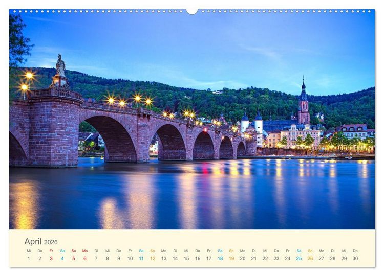 Produktbild: Deutsche Br&uuml;cken (Wandkalender 2026 DIN A2 quer), CALVENDO Monatskalender