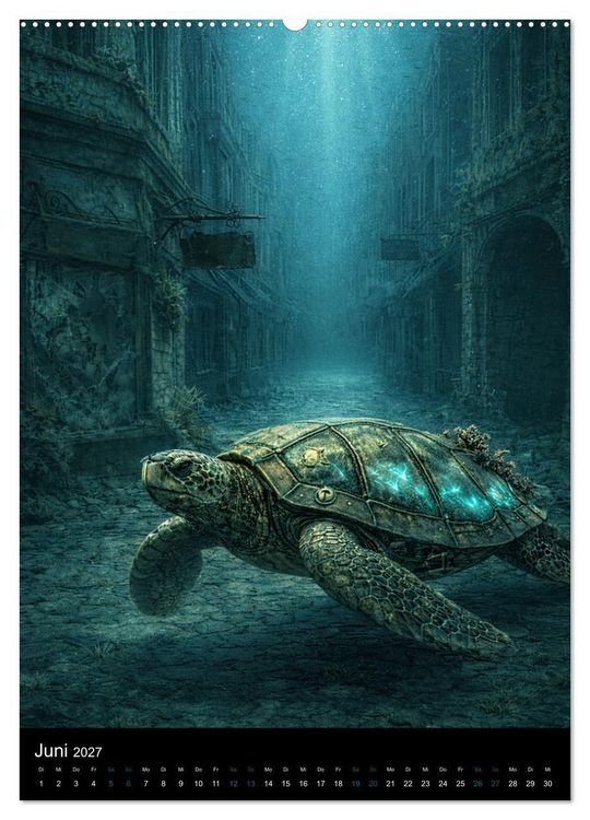 Produktbild: Aetherion &ndash; Die versunkene Stadt (Wandkalender 2027 DIN A2 hoch), CALVENDO Monatskalender