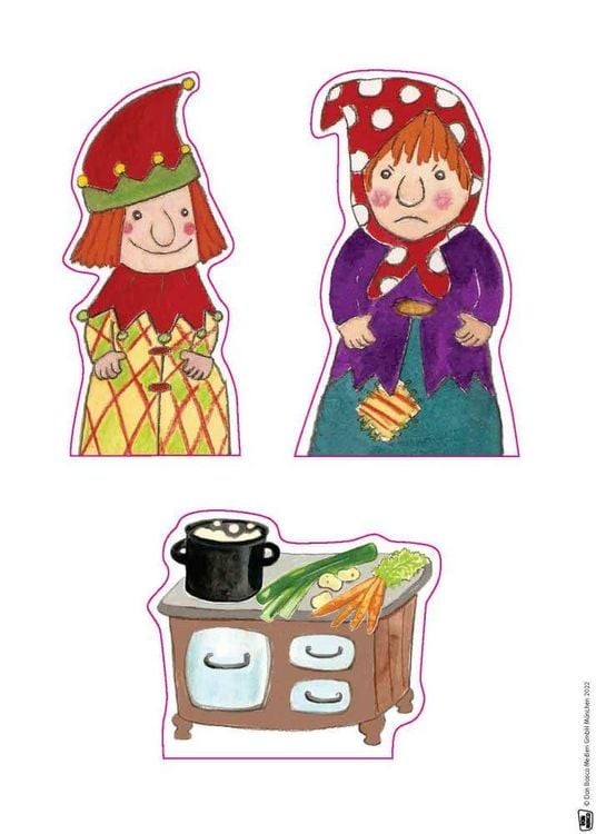 Produktbild: Kasper und die verhexte Gro&szlig;mutter. Erz&auml;hlschienen-Figurenset