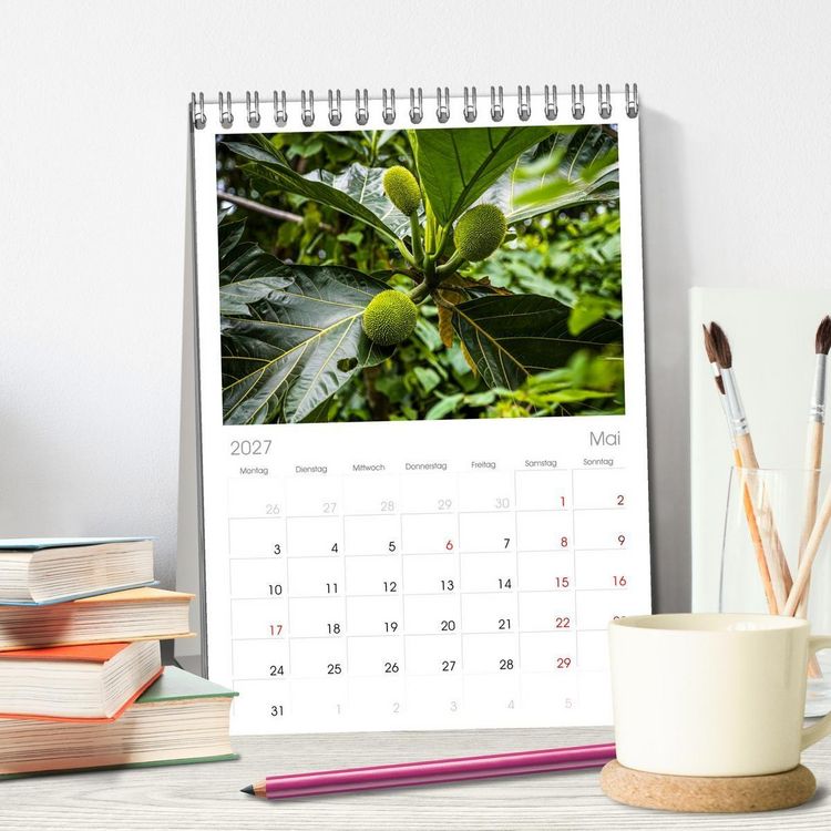 Produktbild: Tischplaner 2027 - Fr&uuml;chte der Karibik (A5 Tischkalender zum Aufstellen) CALVENDO