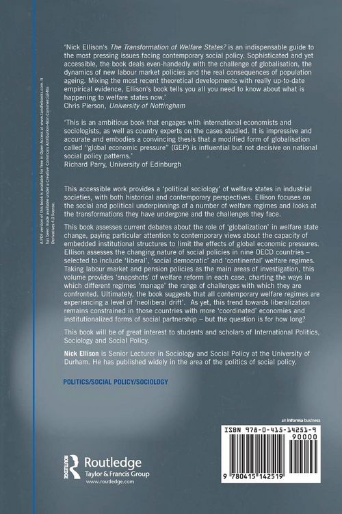 Produktbild: The Transformation of Welfare States?