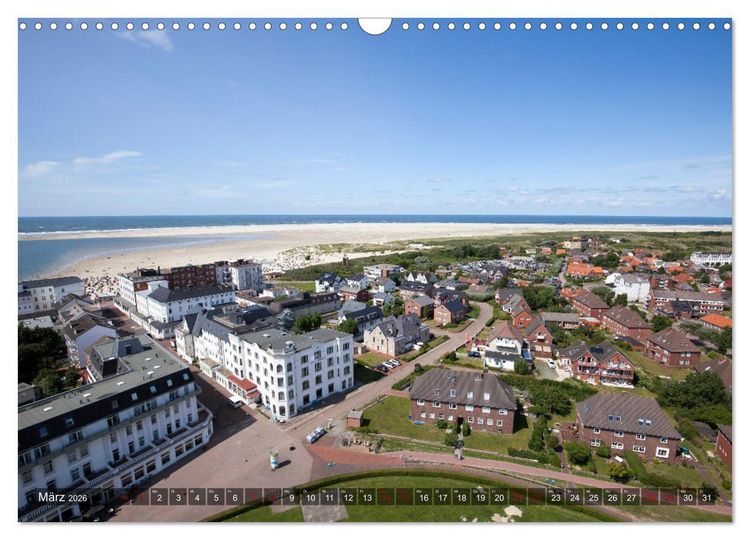 Produktbild: Ostfriesische Inseln - Borkum, Norderney, Juist, Baltrum, Langeoog, Spiekeroog, Wangerooge (Wandkalender 2026 DIN A3 quer), CALVENDO Monatskalender