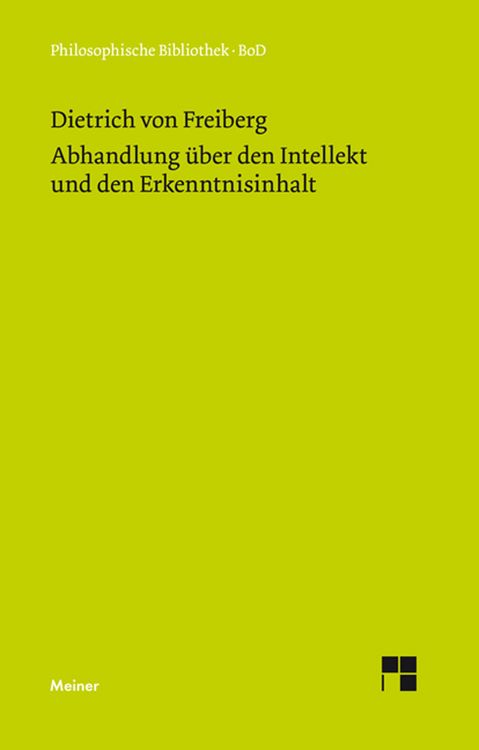 Produktbild: Abhandlung &uuml;ber den Intellekt und den Erkenntnisinhalt