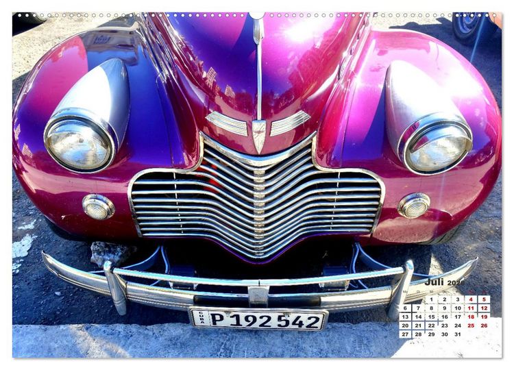 Produktbild: Chevy 1940-1941 - Mit 80 plus unterwegs in Kuba (hochwertiger Premium Wandkalender 2026 DIN A2 quer), Kunstdruck in Hochglanz