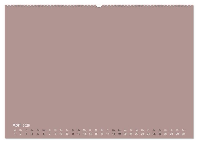Produktbild: DIY Bastel-Kalender -Erdige Pastell Farben- Zum Selbstgestalten (Wandkalender 2026 DIN A2 quer), CALVENDO Monatskalender