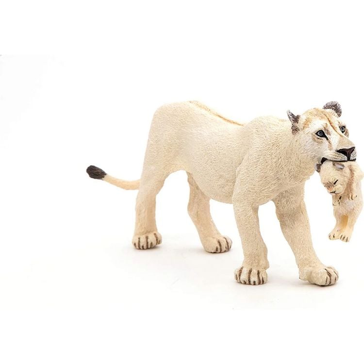 Produktbild: Spielfigur Wei&szlig;e L&ouml;win mit Jungtier 6,5cm