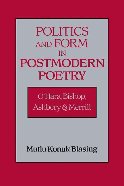 Produktbild: Politics and Form in Postmodern Poetry