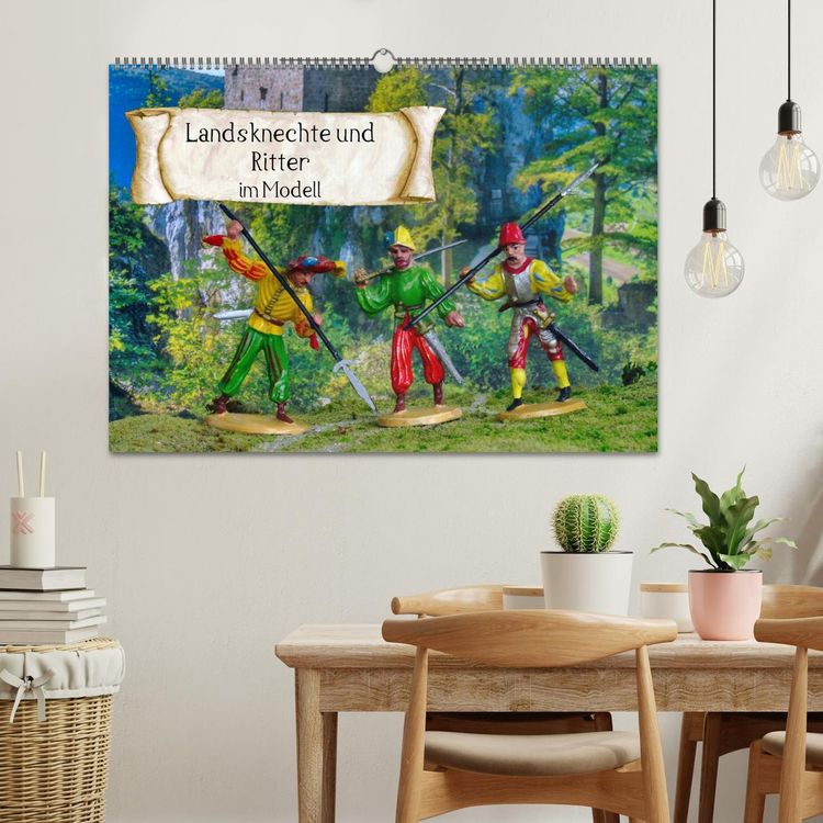 Produktbild: Landsknechte und Ritter im Modell (Wandkalender 2026 DIN A2 quer), CALVENDO Monatskalender