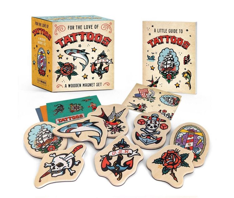 Produktbild: Hutter, V: For the Love of Tattoos: A Wooden Magnet Set