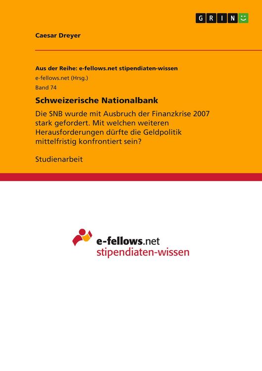 Produktbild: Schweizerische Nationalbank