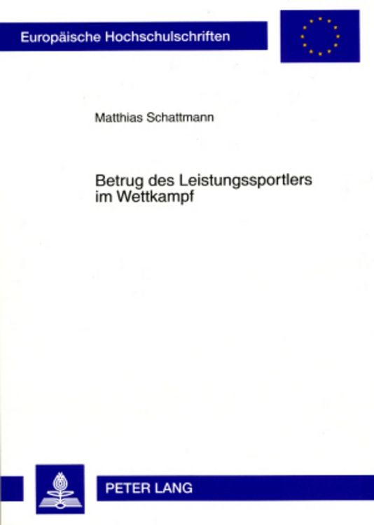 Produktbild: Betrug des Leistungssportlers im Wettkampf