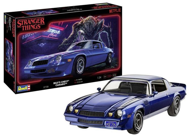 Produktbild: Revell 07728 Stranger Things Billy's Chevy Camaro Z/28 Automodell Bausatz 1:24