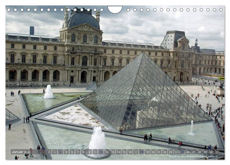 Produktbild: Paris Highlights Wandkalender 2026 DIN A3 quer (Wandkalender 2026 DIN A4 quer), CALVENDO Monatskalender