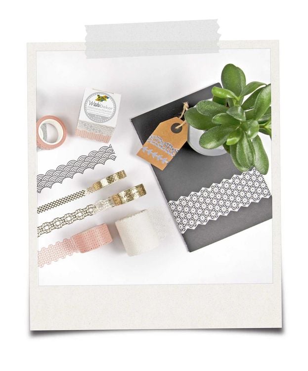 Produktbild: Folia  Washi-Dekor 4er Set PASTELL, 2x 15mmx5m + 2x 10mmx5m