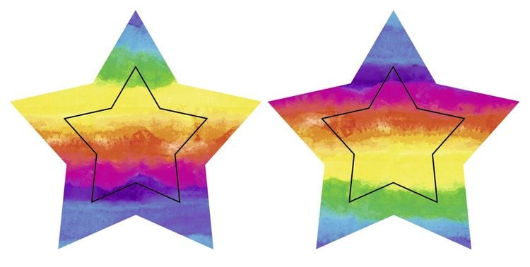 Produktbild: URSUS Laternenzeit / Home Decoration Twinkle Star Aquarell, Stern Bastel-Set als Laterne oder Deko-Licht