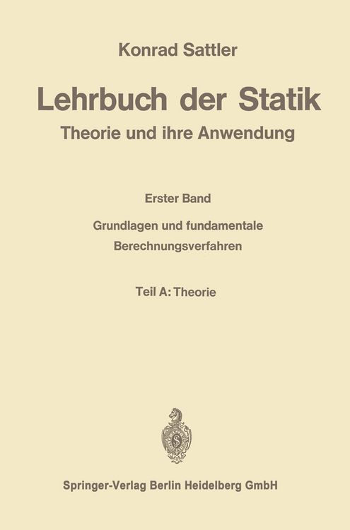 Produktbild: Lehrbuch der Statik