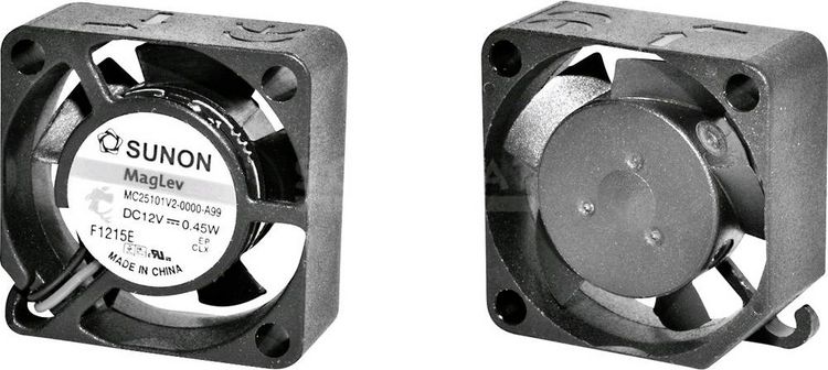 Produktbild: Sunon MF25101V11000UA99 Axiall&uuml;fter 12 V/DC 6.45 m&sup3;/h (L x B x H) 25 x 25 x 10mm