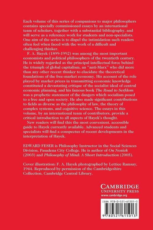 Produktbild: The Cambridge Companion to Hayek