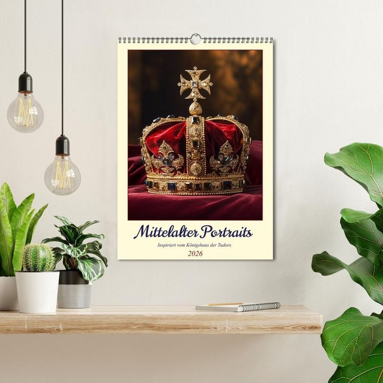 Produktbild: Mittelalter Portraits. Inspiriert vom K&ouml;nigshaus der Tudors (Wandkalender 2026 DIN A3 hoch), CALVENDO Monatskalender