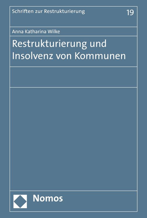Produktbild: Restrukturierung und Insolvenz von Kommunen