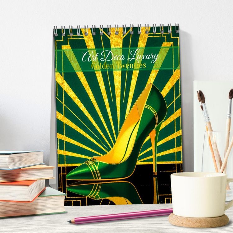 Produktbild: Art Deco Luxury &ndash; Golden Twenties (Tischkalender 2027 DIN A5 hoch), CALVENDO Monatskalender