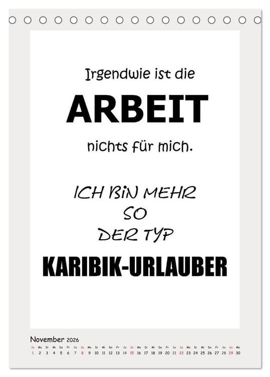 Produktbild: Spr&uuml;chekalender. Witziges f&uuml;rs B&uuml;ro (Tischkalender 2026 DIN A5 hoch), CALVENDO Monatskalender
