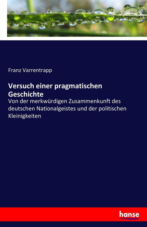 Produktbild: Versuch einer pragmatischen Geschichte