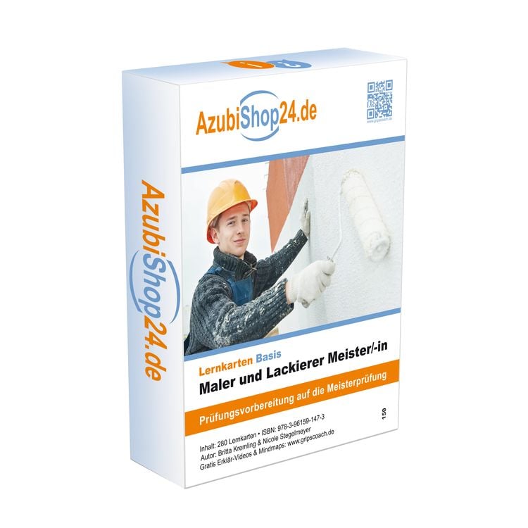 Produktbild: AzubiShop24.de Basis-Lernkarten Maler und Lackierer Meister/-in