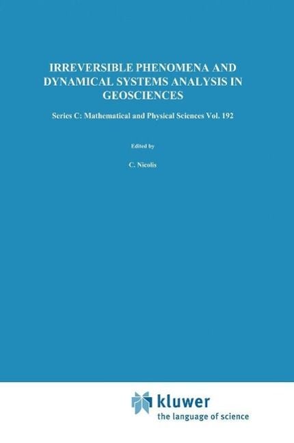 Produktbild: Irreversible Phenomena and Dynamical Systems Analysis in Geosciences