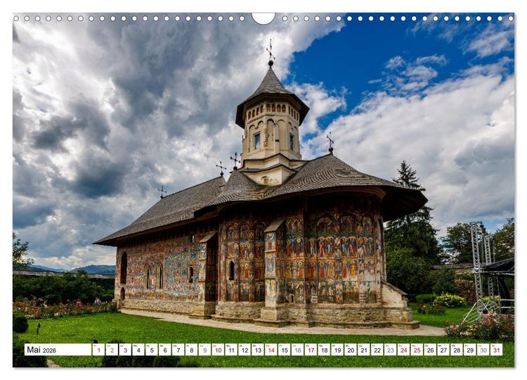 Produktbild: Kirchen und Kl&ouml;ster in Rum&auml;nien (Wandkalender 2026 DIN A3 quer), CALVENDO Monatskalender