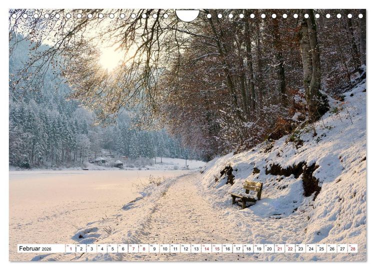 Produktbild: Rund um den Riessersee (Wandkalender 2026 DIN A4 quer), CALVENDO Monatskalender