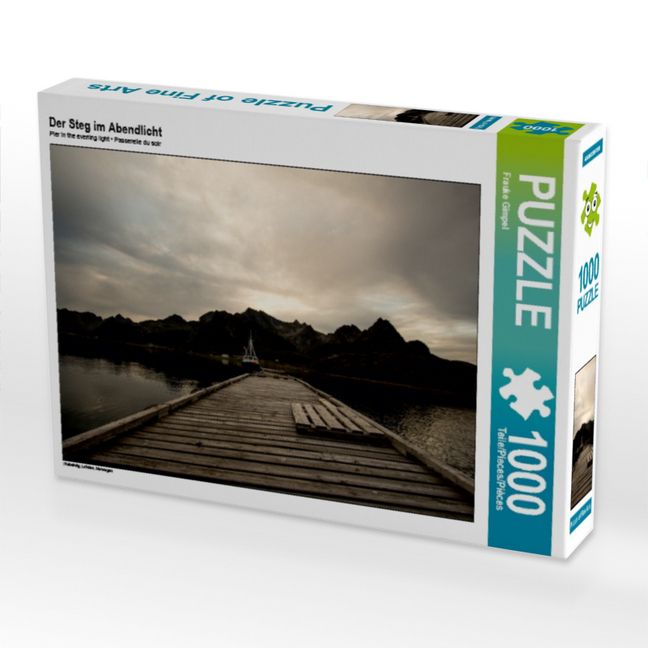 Produktbild: CALVENDO Puzzle Der Steg im Abendlicht | 1000 Teile Lege-Gr&ouml;&szlig;e 64x48cm Foto-Puzzle f&uuml;r gl&uuml;ckliche Stunden