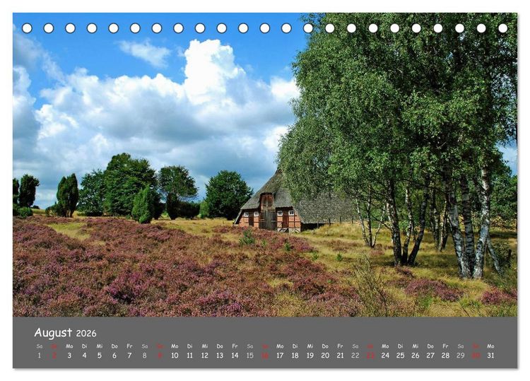 Produktbild: Wundersch&ouml;ne Landschaften des Nordens (Tischkalender 2026 DIN A5 quer), CALVENDO Monatskalender