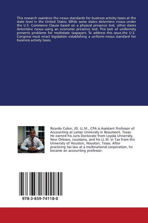 Produktbild: State Tax Jurisdiction: Establishing Nexus for Business Activity Taxes