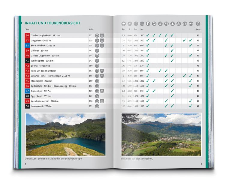 Produktbild: KOMPASS Wanderf&uuml;hrer Osttirol, Venediger- und Glocknergruppe, Defereggental, Lienzer Dolomiten, 50 Touren