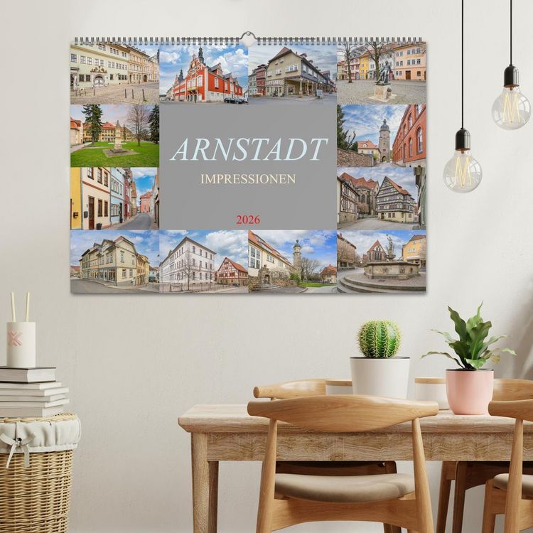 Produktbild: Arnstadt Impressionen (Wandkalender 2026 DIN A2 quer), CALVENDO Monatskalender