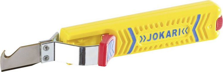 Produktbild: JOKARI Abisoliermesser SECURA No. 28H f&uuml;r Rundkabel passend f&uuml;r Rundkabel Au&szlig;endurchmesser 8,0 - 28,0mm, 5/16 - 1,1/8