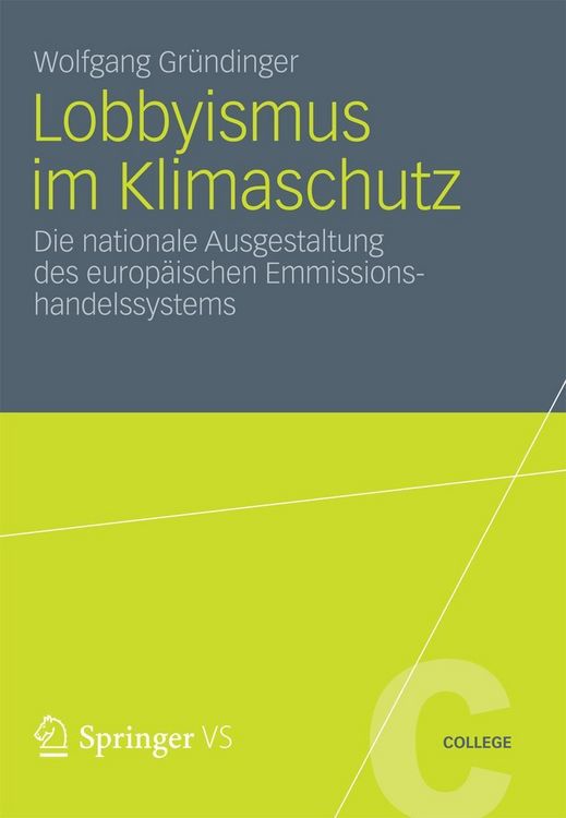 Produktbild: Lobbyismus im Klimaschutz