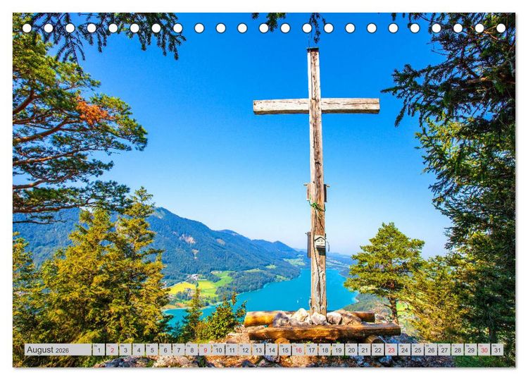 Produktbild: Rund um den Fuschlsee (Tischkalender 2026 DIN A5 quer), CALVENDO Monatskalender