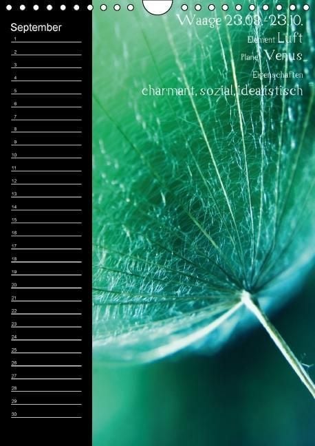 Produktbild: Naturbilder mit Sternzeichen / Geburtstagskalender (Wandkalender immerw&auml;hrend DIN A4 hoch)