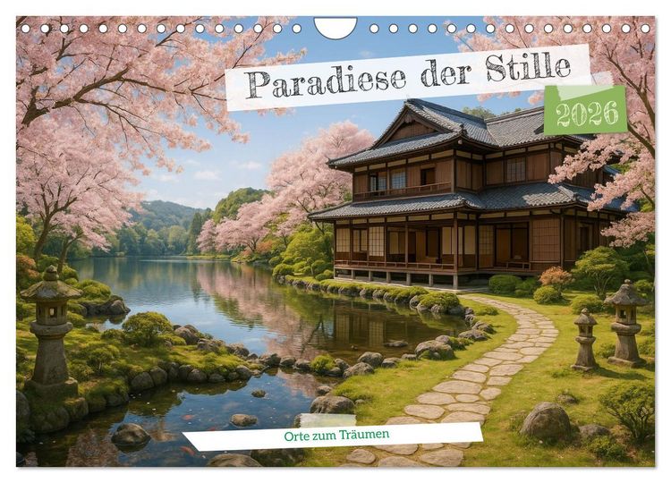 Produktbild: Paradiese der Stille - Orte zum Tr&auml;umen (Wandkalender 2026 DIN A4 quer), CALVENDO Monatskalender