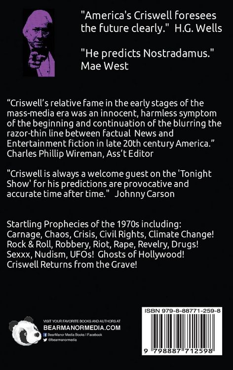 Produktbild: Criswell Predicts an Accurate Glimpse of the Future (hardback)