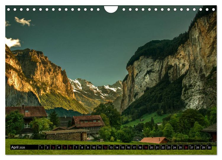 Produktbild: Schweizer Sch&ouml;nheiten (Wandkalender 2026 DIN A4 quer), CALVENDO Monatskalender