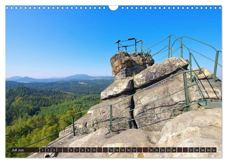 Produktbild: Zittauer Gebirge - Deutschlands kleinstes Mittelgebirge (Wandkalender 2026 DIN A3 quer), CALVENDO Monatskalender