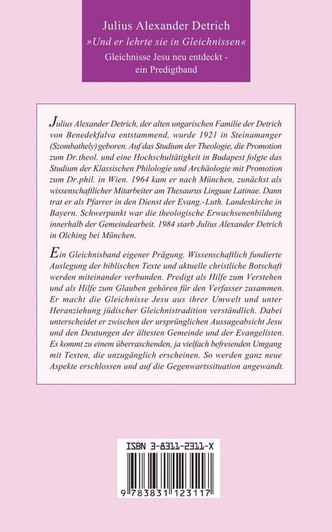 Produktbild: >>und er lehrte sie in Gleichnissen<<