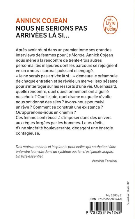 Produktbild: Nous ne serions pas arriv&eacute;es l&agrave; si... : 33 femmes racontent