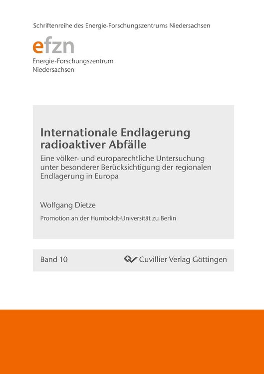 Produktbild: Internationale Endlagerung radioaktiver Abf&auml;lle