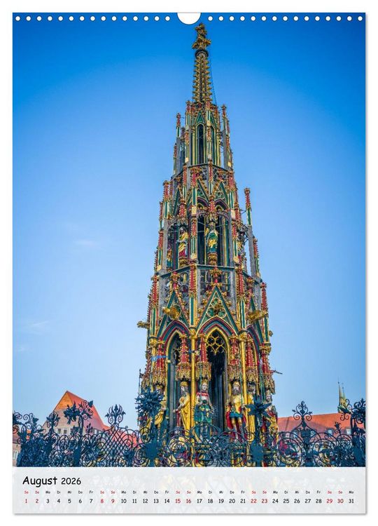 Produktbild: N&uuml;rnberg - Die faszinierende historische Altstadt (Wandkalender 2026 DIN A3 hoch), CALVENDO Monatskalender